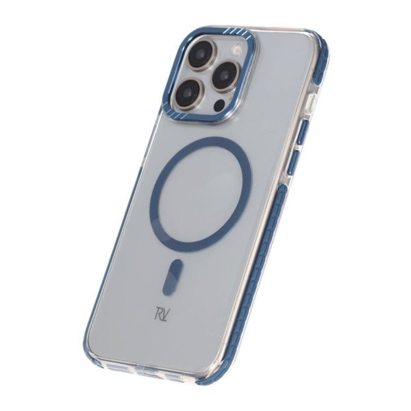 Rvelon iPhone 15 Pro Max Skal TPU MagSafe Blå