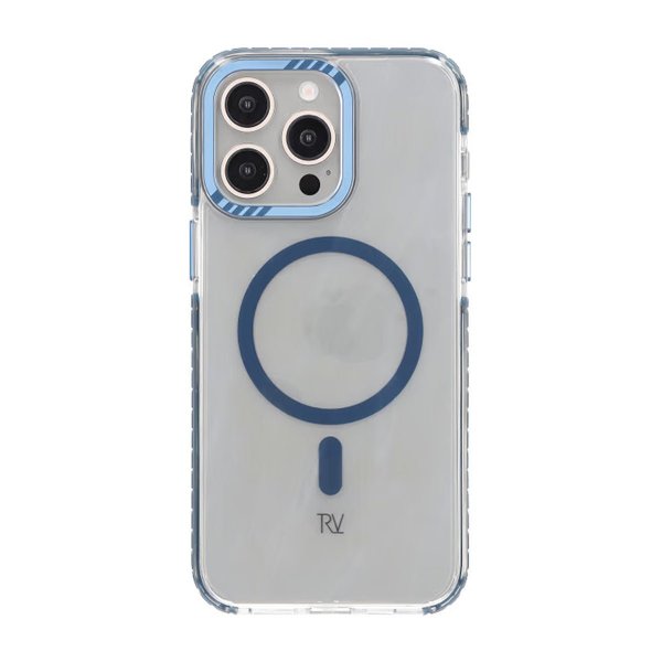 Rvelon iPhone 15 Pro Max Skal TPU MagSafe Blå