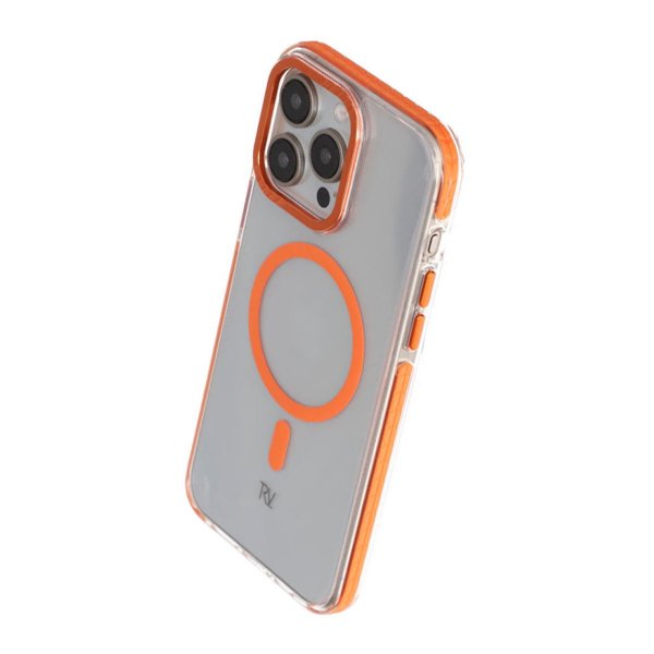 Rvelon iPhone 15 Pro Max Skal Förstärkta Hörn Orange