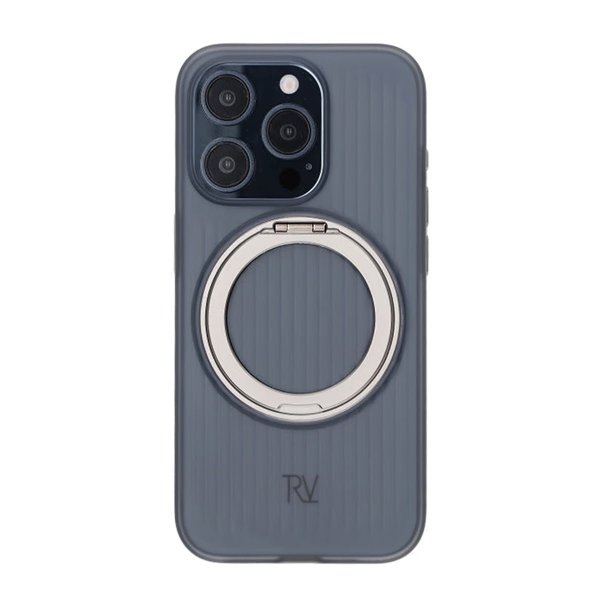 Rvelon iPhone 15 Pro Max Skal Roterbart MagSafe Stativ Grå