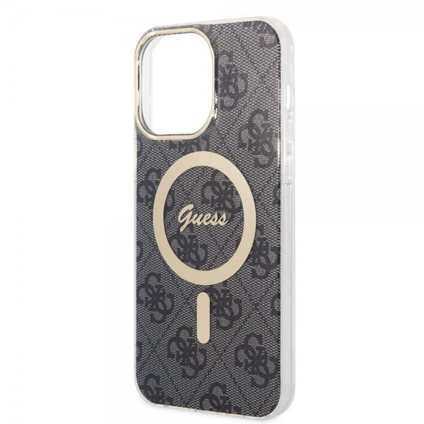 Guess iPhone 15 Pro Max Skal 4G Pattern MagSafe Svart