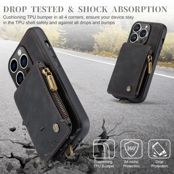 CaseMe iPhone 15 Pro Max Skal C20 Series Svart