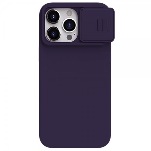 Nillkin iPhone 15 Pro Max Skal CamShield Silky MagSafe Mörklila