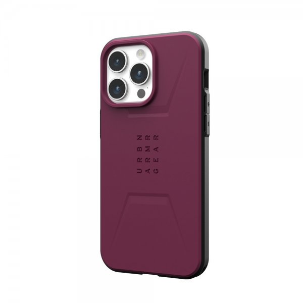 Urban Armor Gear (UAG) iPhone 15 Pro Max Skal Civilian MagSafe Bordeaux