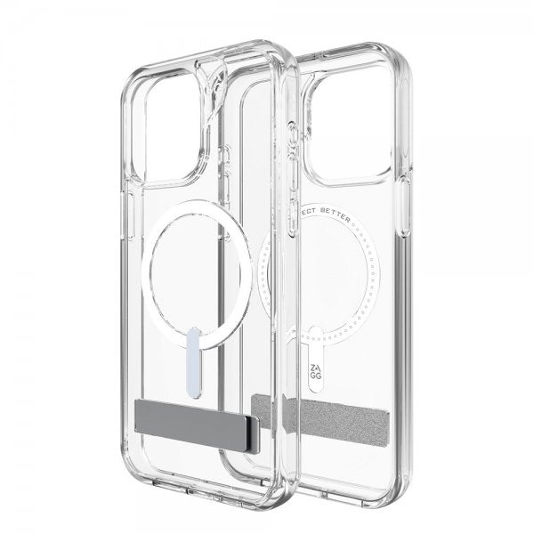 ZAGG iPhone 15 Pro Max Skal Crystal Palace Snap Kickstand Clear