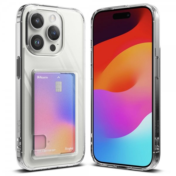Ringke iPhone 15 Pro Max Skal Fusion Card Clear