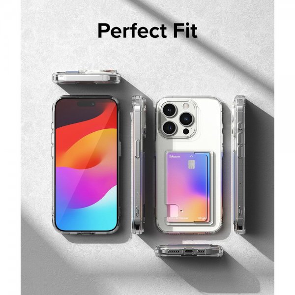Ringke iPhone 15 Pro Max Skal Fusion Card Clear