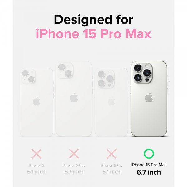 Ringke iPhone 15 Pro Max Skal Fusion Card Clear