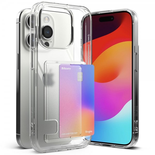 Ringke iPhone 15 Pro Max Skal Fusion Card Clear