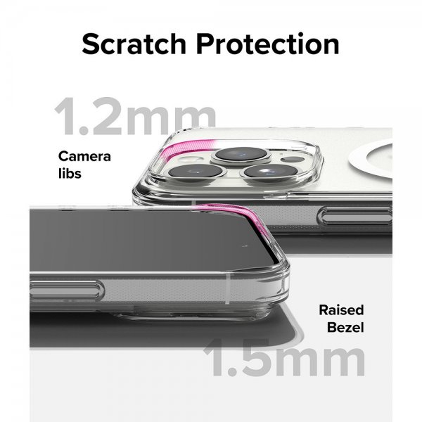 Ringke iPhone 15 Pro Max Skal Fusion Magnetic Matte Clear