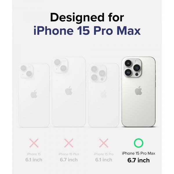 Ringke iPhone 15 Pro Max Skal Fusion Matte Clear