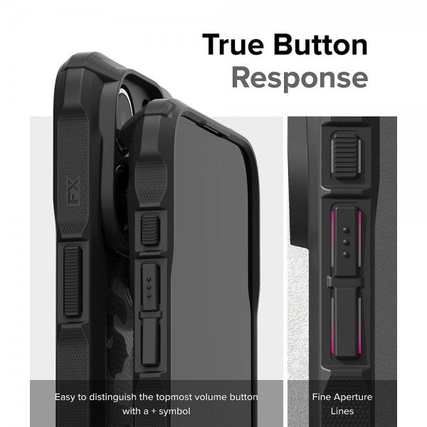 Ringke iPhone 15 Pro Max Skal Fusion X Design Camo Black