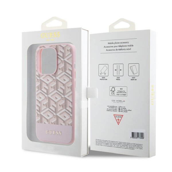 Guess iPhone 15 Pro Max Skal G Cube MagSafe Rosa