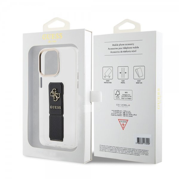Guess iPhone 15 Pro Max Skal Grip Stand Clear Transparent