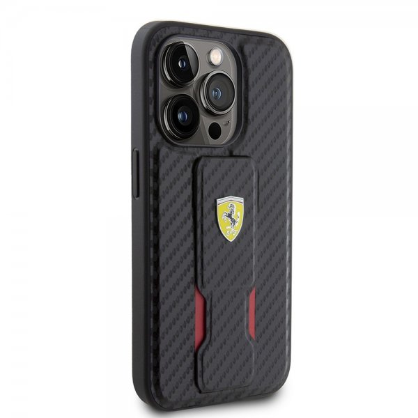 Ferrari iPhone 15 Pro Max Skal Grip Stand Function Svart