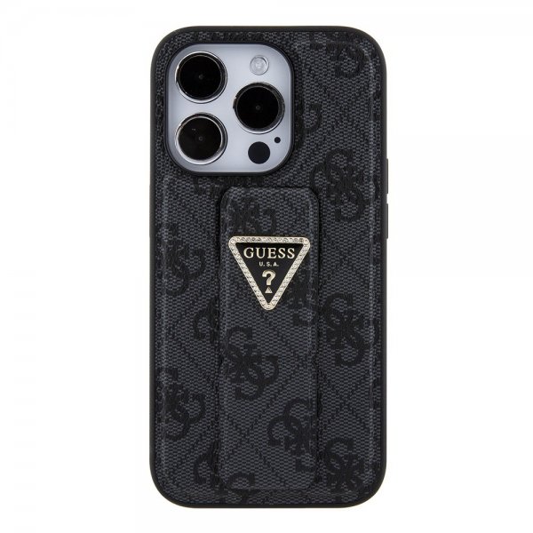 Guess iPhone 15 Pro Max Skal Grip Stand Function Svart
