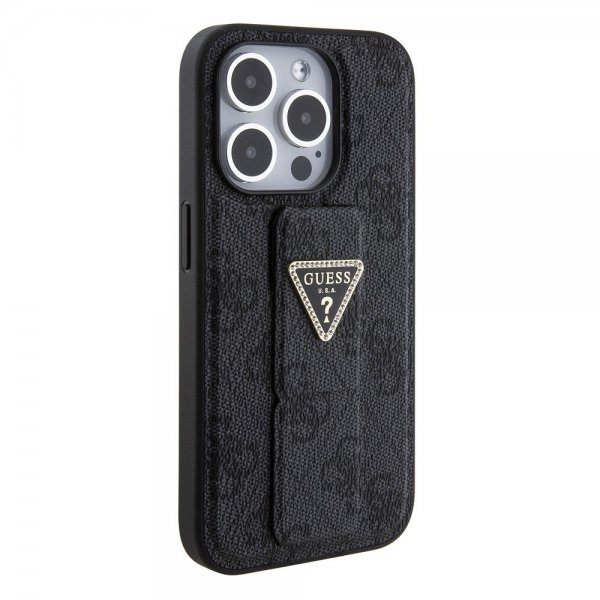 Guess iPhone 15 Pro Max Skal Grip Stand Function Svart