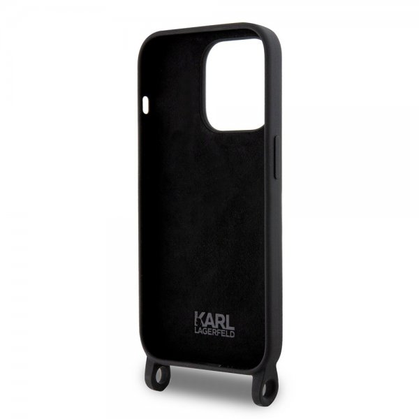 Karl Lagerfeld iPhone 15 Pro Max Skal Ikonik Crossbody Svart