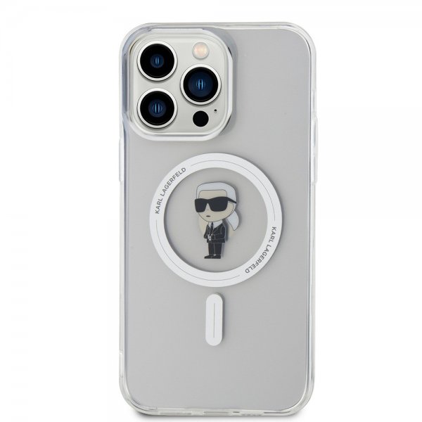 Karl Lagerfeld iPhone 15 Pro Max Skal Ikonik MagSafe Transparent