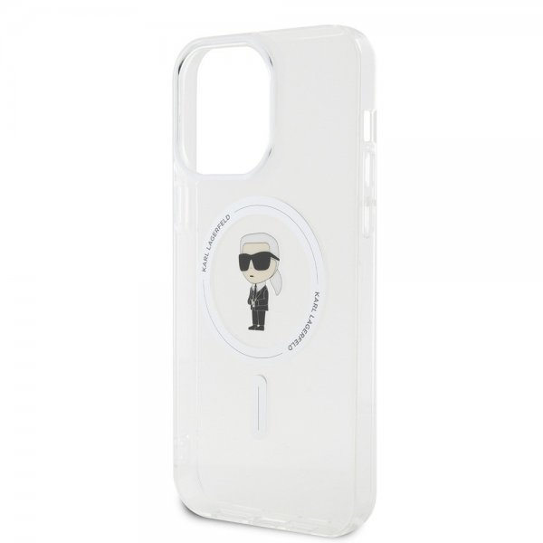 Karl Lagerfeld iPhone 15 Pro Max Skal Ikonik MagSafe Transparent
