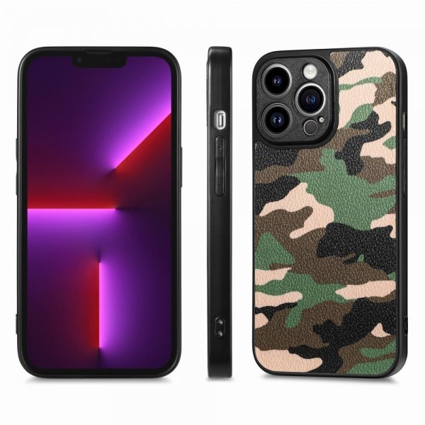 iPhone 15 Pro Max Skal Kamouflage Grön