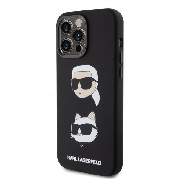Karl Lagerfeld iPhone 15 Pro Max Skal Karl & Choupette Svart