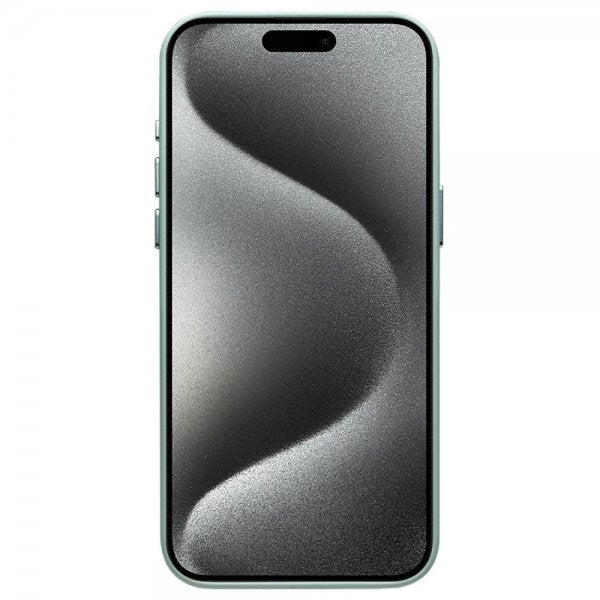 Qialino iPhone 15 Pro Max Skal Konstläder MagSafe Grön