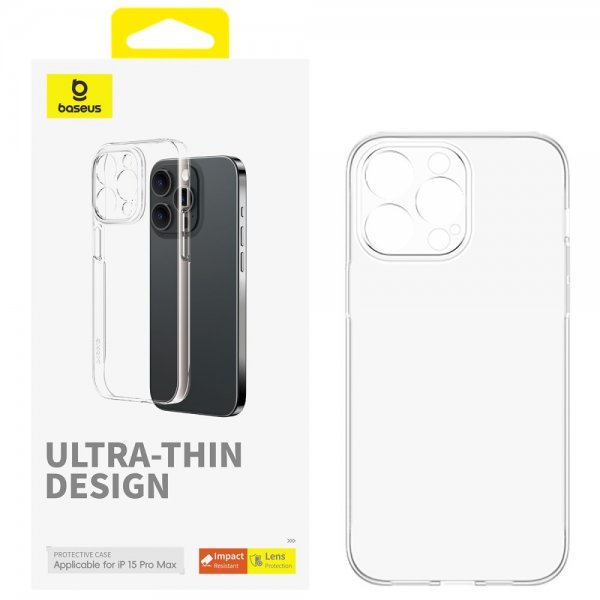 Baseus iPhone 15 Pro Max Skal Lucent Series Transparent