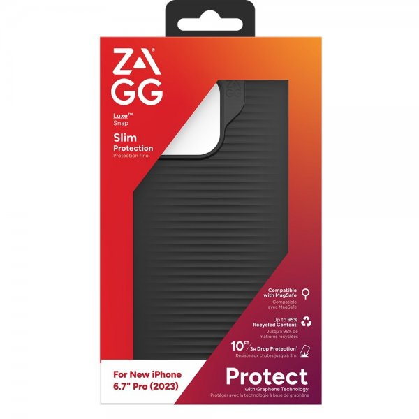 ZAGG iPhone 15 Pro Max Skal Luxe Snap Svart