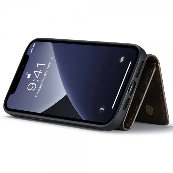 Dg.Ming iPhone 15 Pro Max Skal M1 Series Löstagbar Korthållare Kaffe