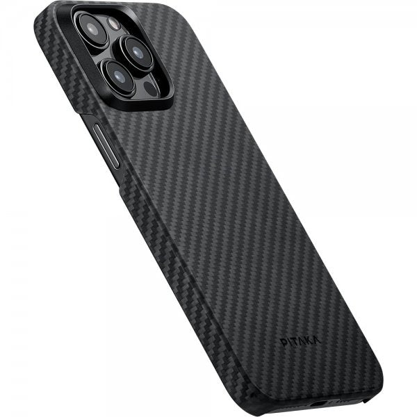 Pitaka iPhone 15 Pro Max Skal MagEZ Case 4 Black/Grey Twill