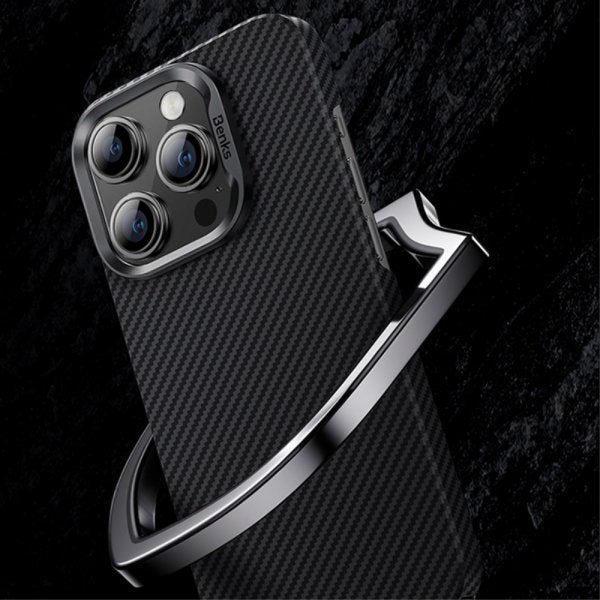 Benks iPhone 15 Pro Max Skal MagSafe Kevlar Svart