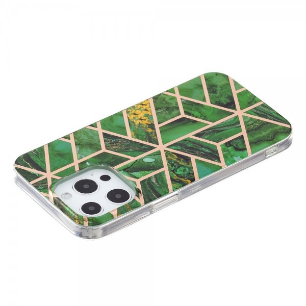 iPhone 15 Pro Max Skal Marmormönster Grön
