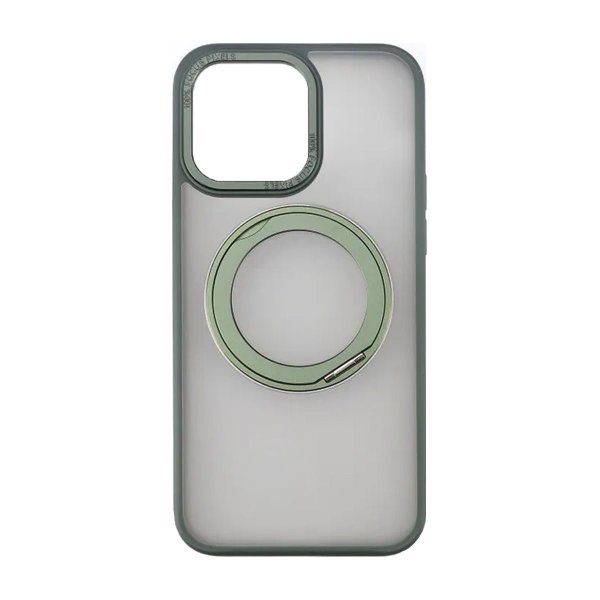 Rvelon iPhone 15 Pro Max Skal Roterbart MagSafe Stativ Grön