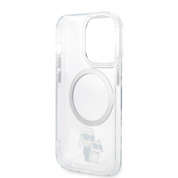 Karl Lagerfeld iPhone 15 Pro Max Skal NFT Karl & Choupette Transparent