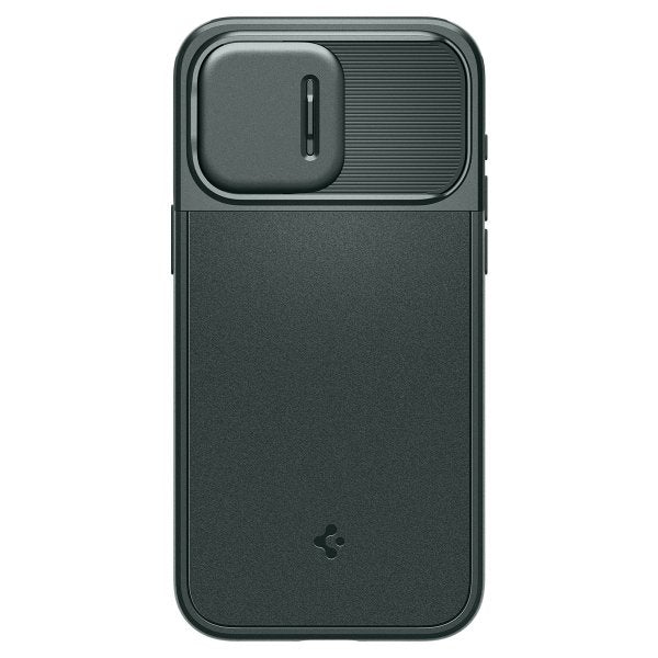 Spigen iPhone 15 Pro Max Skal Optik Armor MagFit Abyss Green