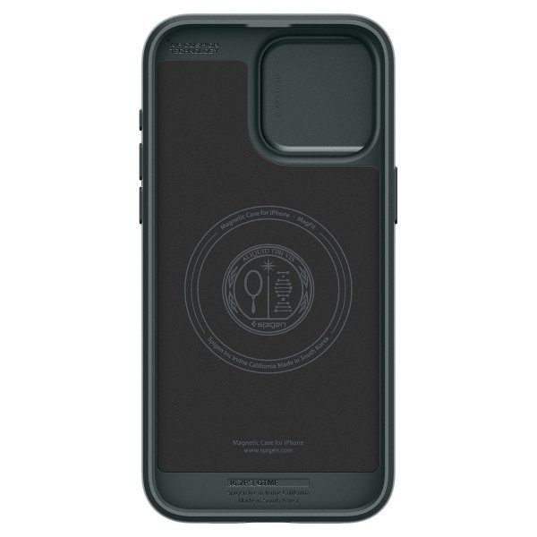 Spigen iPhone 15 Pro Max Skal Optik Armor MagFit Abyss Green