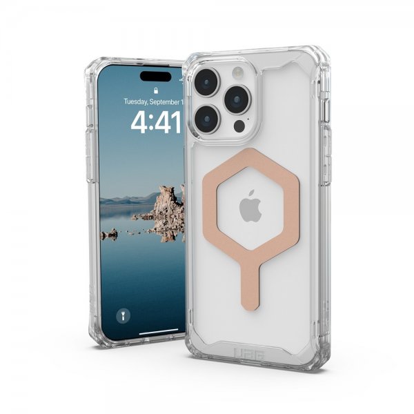 Urban Armor Gear (UAG) iPhone 15 Pro Max Skal Plyo MagSafe Ice Rose Gold
