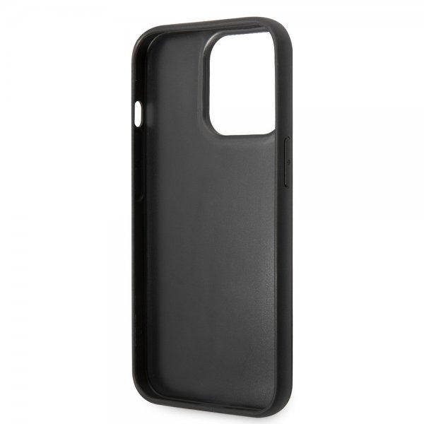 Karl Lagerfeld iPhone 15 Pro Max Skal Quilted Nylon Puffy Case Logo Plate Svart