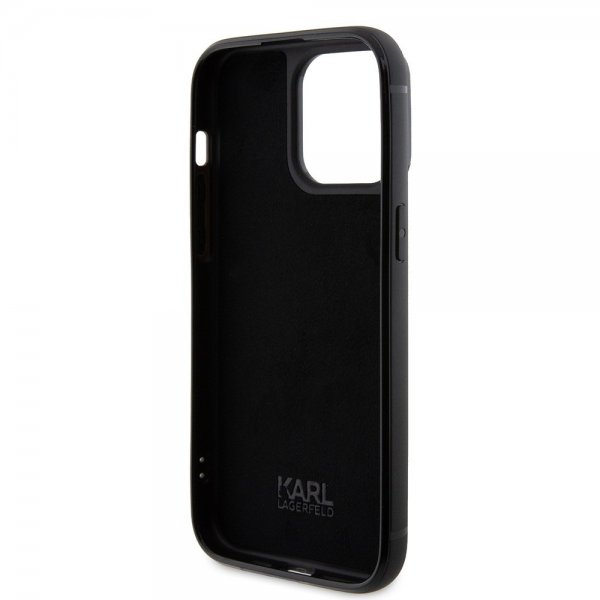 Karl Lagerfeld iPhone 15 Pro Max Skal Rhinestone Silver