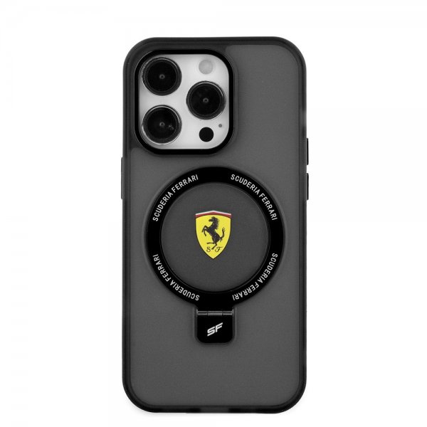 Ferrari iPhone 15 Pro Max Skal Ring Stand MagSafe Svart