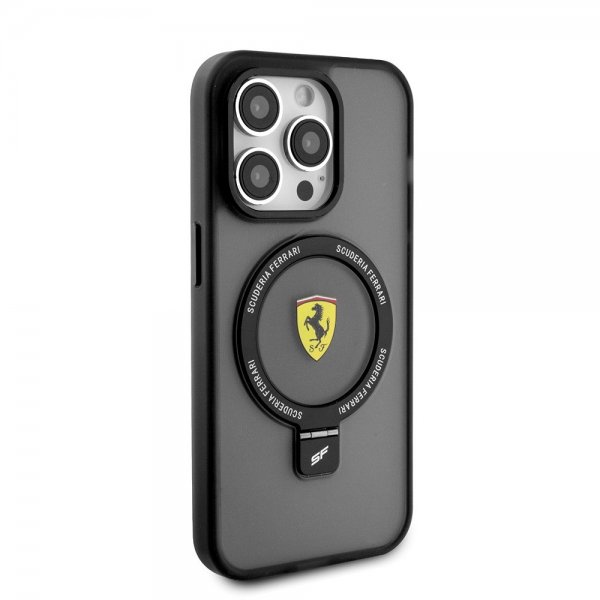 Ferrari iPhone 15 Pro Max Skal Ring Stand MagSafe Svart