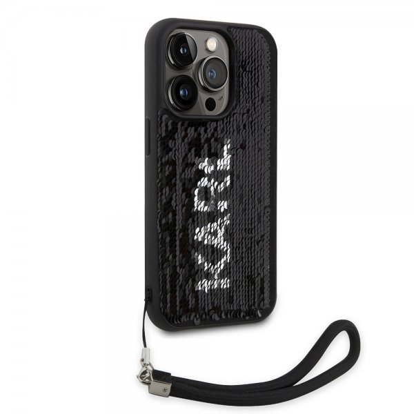 Karl Lagerfeld iPhone 15 Pro Max Skal Sequin Svart