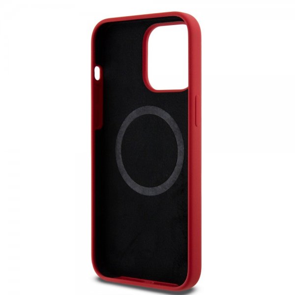 Ferrari iPhone 15 Pro Max Skal Silicone MagSafe Röd