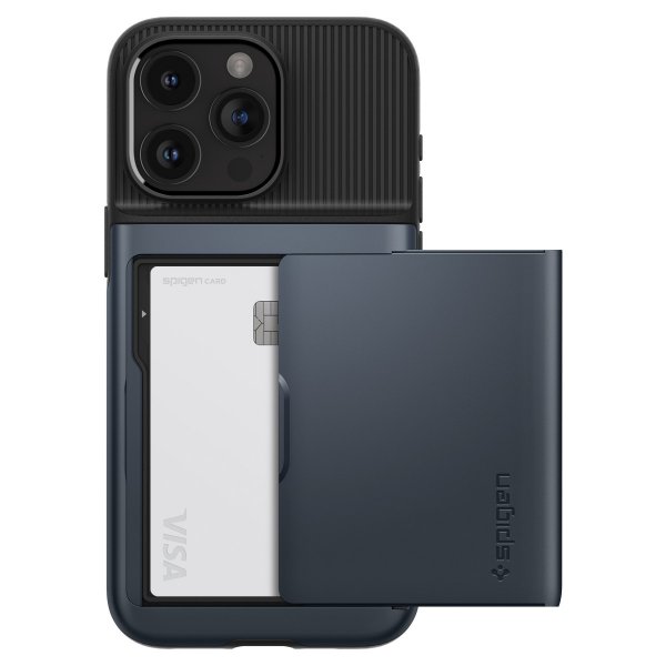 Spigen iPhone 15 Pro Max Skal Slim Armor CS Metal Slate