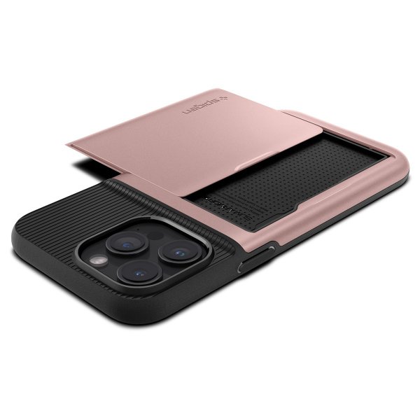 Spigen iPhone 15 Pro Max Skal Slim Armor CS Rose Gold