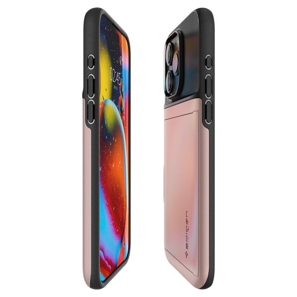 Spigen iPhone 15 Pro Max Skal Slim Armor CS Rose Gold