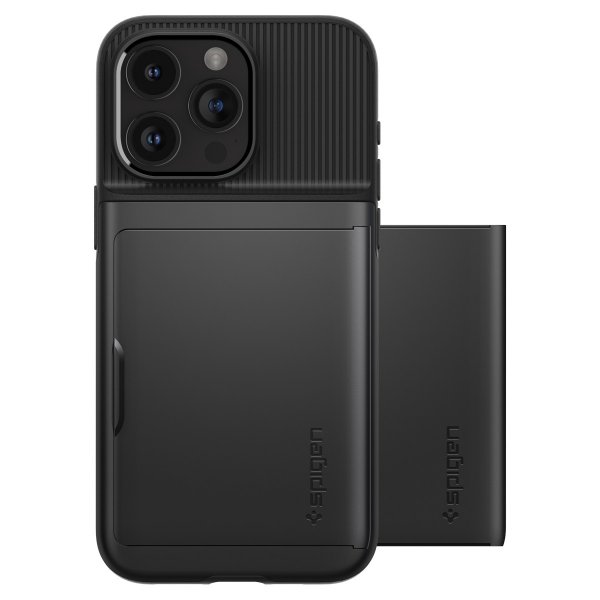 Spigen iPhone 15 Pro Max Skal Slim Armor CS Svart