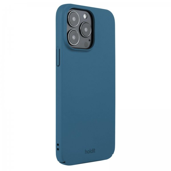 Holdit iPhone 15 Pro Max Skal Slim Case Denim Blue