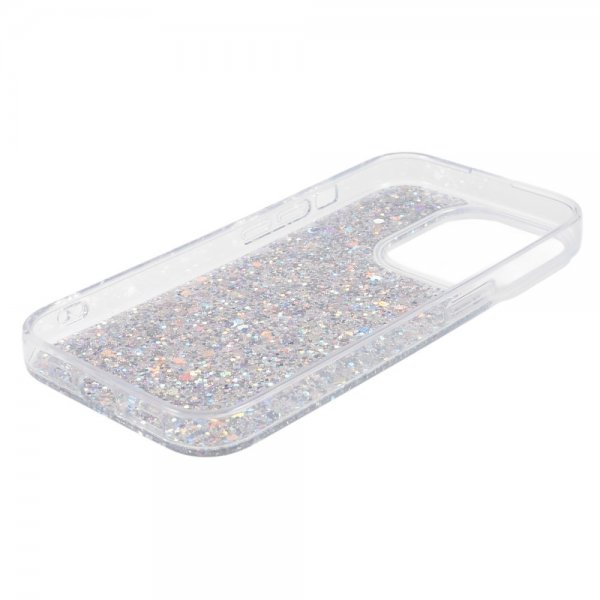 Nordic Covers iPhone 15 Pro Max Skal Sparkle Series Stardust Silver